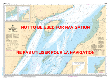 Cap aux Oies à/to Sault-au-Cochon Canadian Hydrographic Nautical Charts Marine Charts (CHS) Maps 1233