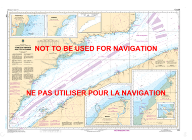 Pointe des Monts aux/to Escoumins Canadian Hydrographic Nautical Charts Marine Charts (CHS) Maps 1236