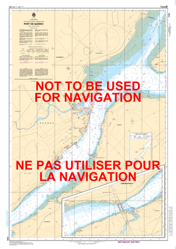 Port de Québec Canadian Hydrographic Nautical Charts Marine Charts (CHS) Maps 1316