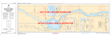Bassin de Chambly au lac/to Lake Champlain Canadian Hydrographic Nautical Charts Marine Charts (CHS) Maps 1351