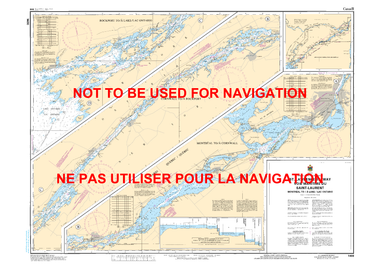 Montréal to/à Lake/Lac Ontario Canadian Hydrographic Nautical Charts Marine Charts (CHS) Maps 1400