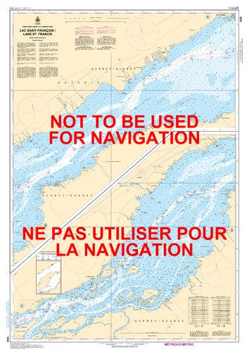 Lac Saint-François/Lake St. Francis Canadian Hydrographic Nautical Charts Marine Charts (CHS) Maps 1432