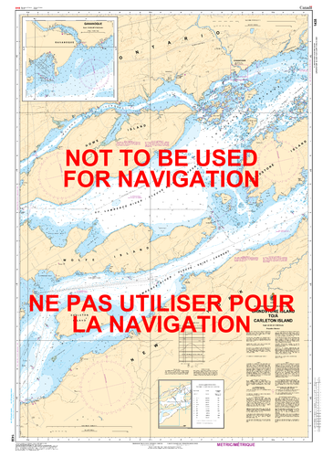 Grindstone Island to/à Carleton Island Canadian Hydrographic Nautical Charts Marine Charts (CHS) Maps 1438