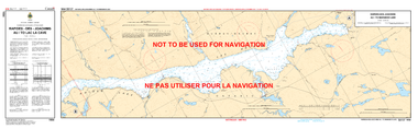 Rapides-des-Joachims au/to Lac la Cave Canadian Hydrographic Nautical Charts Marine Charts (CHS) Maps 1554
