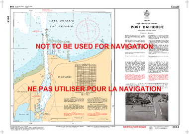 Port Dalhousie Canadian Hydrographic Nautical Charts Marine Charts (CHS) Maps 2044