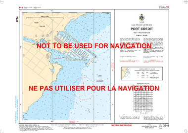Port Credit Canadian Hydrographic Nautical Charts Marine Charts (CHS) Maps 2048