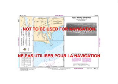 Port Hope Harbour Canadian Hydrographic Nautical Charts Marine Charts (CHS) Maps 2053