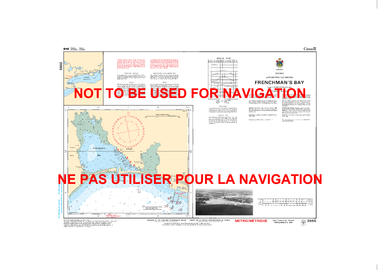 Frenchman's Bay Canadian Hydrographic Nautical Charts Marine Charts (CHS) Maps 2055