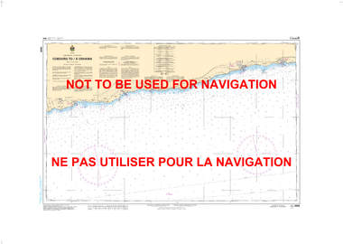 Cobourg to/à Oshawa Canadian Hydrographic Nautical Charts Marine Charts (CHS) Maps 2058