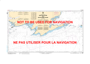 Main Duck Island to/à Scotch Bonnet Island Canadian Hydrographic Nautical Charts Marine Charts (CHS) Maps 2060