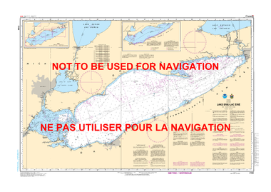 Lake Erie / Lac Érié Canadian Hydrographic Nautical Charts Marine Charts (CHS) Maps 2100