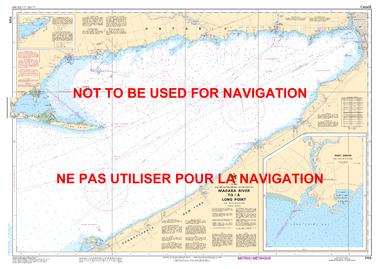 Niagara River to/à Long Point Canadian Hydrographic Nautical Charts Marine Charts (CHS) Maps 2120