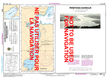 Penetang Harbour Canadian Hydrographic Nautical Charts Marine Charts (CHS) Maps 2218