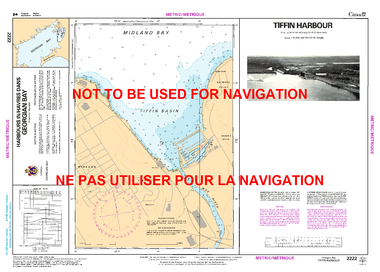 Tiffin Harbour Canadian Hydrographic Nautical Charts Marine Charts (CHS) Maps 2222