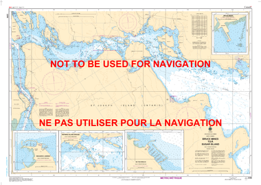 Bruce Mines to/à Sugar Island Canadian Hydrographic Nautical Charts Marine Charts (CHS) Maps 2250
