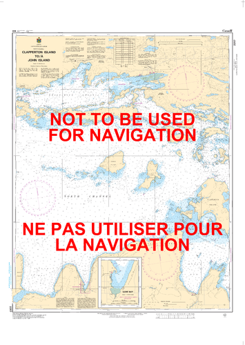 Clapperton Island to/à John Island Canadian Hydrographic Nautical Charts Marine Charts (CHS) Maps 2257