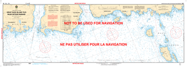 Great Duck Island to/à False Detour Passage Canadian Hydrographic Nautical Charts Marine Charts (CHS) Maps 2267