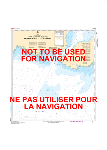 South Baymouth Harbour and Approaches Canadian Hydrographic Nautical Charts Marine Charts (CHS) Maps 2273