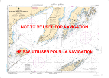 Passage Island to/à Thunder Bay Canadian Hydrographic Nautical Charts Marine Charts (CHS) Maps 2301