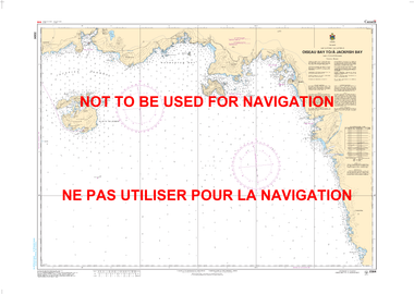 Oiseau Bay to/à Jackfish Bay Canadian Hydrographic Nautical Charts Marine Charts (CHS) Maps 2304