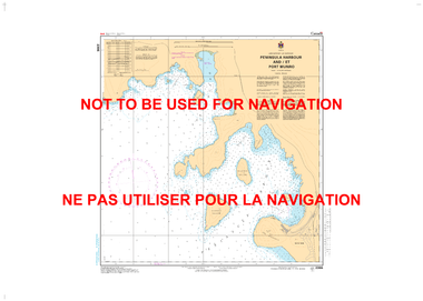 Peninsula Harbour and/et Port Munro Canadian Hydrographic Nautical Charts Marine Charts (CHS) Maps 2306