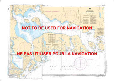 Nipigon Bay and Approaches/et les approches Canadian Hydrographic Nautical Charts Marine Charts (CHS) Maps 2312