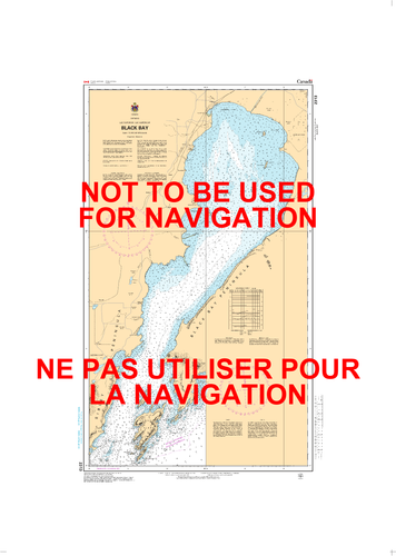 Black Bay Canadian Hydrographic Nautical Charts Marine Charts (CHS) Maps 2313