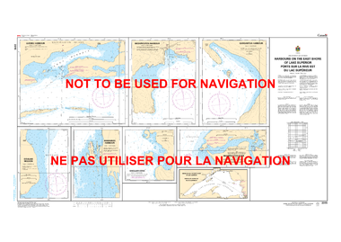 Harbours on the East Shore of Lake Superior/Ports sur la rive est du lac Supérieur Canadian Hydrographic Nautical Charts Marine Charts (CHS) Maps 2315