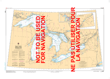Great Lakes/Grands Lacs Canadian Hydrographic Nautical Charts Marine Charts (CHS) Maps 2400