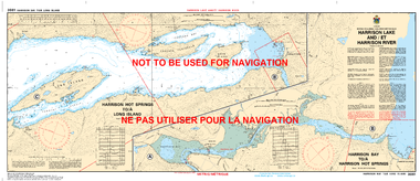 Harrison Lake and/et Harrison River Canadian Hydrographic Nautical Charts Marine Charts (CHS) Maps 3061