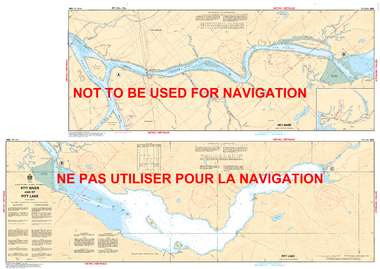 Pitt River and/et Pitt Lake Canadian Hydrographic Nautical Charts Marine Charts (CHS) Maps 3062
