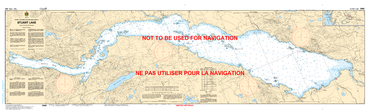 Stuart Lake Canadian Hydrographic Nautical Charts Marine Charts (CHS) Maps 3080