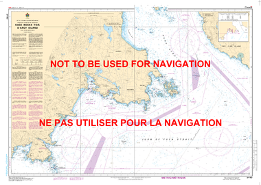 Race Rocks to/à D'Arcy Island Canadian Hydrographic Nautical Charts Marine Charts (CHS) Maps 3440