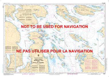 Haro Strait, Boundary Pass and/et Satellite Channel Canadian Hydrographic Nautical Charts Marine Charts (CHS) Maps 3441