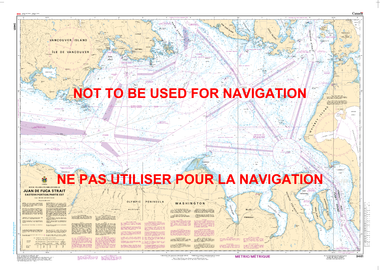Juan de Fuca Strait, Eastern Portion/Partie Est Canadian Hydrographic Nautical Charts Marine Charts (CHS) Maps 3461