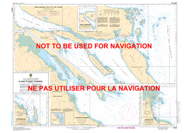 Plans - Stuart Channel Canadian Hydrographic Nautical Charts Marine Charts (CHS) Maps 3475