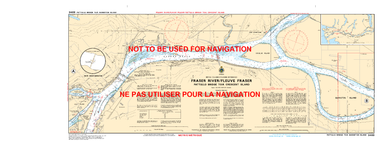 Fraser River/Fleuve Fraser, Pattullo Bridge to/à Crescent Island Canadian Hydrographic Nautical Charts Marine Charts (CHS) Maps 3489