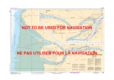 Fraser River/Fleuve Fraser, North Arm Canadian Hydrographic Nautical Charts Marine Charts (CHS) Maps 3491