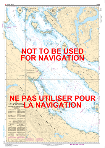 Strait of Georgia, Northern Portion/Partie Nord Canadian Hydrographic Nautical Charts Marine Charts (CHS) Maps 3513