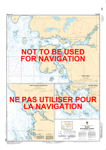 Plans - Malaspina Strait Canadian Hydrographic Nautical Charts Marine Charts (CHS) Maps 3535