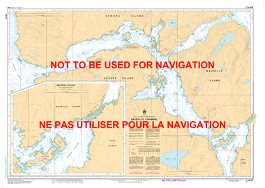 Okisollo Channel Canadian Hydrographic Nautical Charts Marine Charts (CHS) Maps 3537
