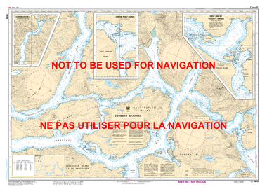 Cordero Channel Canadian Hydrographic Nautical Charts Marine Charts (CHS) Maps 3543