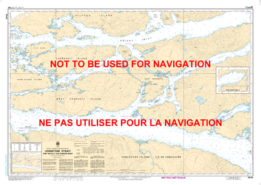 Johnstone Strait, Port Neville to/à Robson Bight Canadian Hydrographic Nautical Charts Marine Charts (CHS) Maps 3545