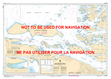 Broughton Strait Canadian Hydrographic Nautical Charts Marine Charts (CHS) Maps 3546