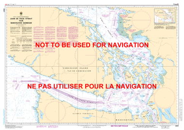 Juan de Fuca Strait to/à Vancouver Harbour Canadian Hydrographic Nautical Charts Marine Charts (CHS) Maps 3601