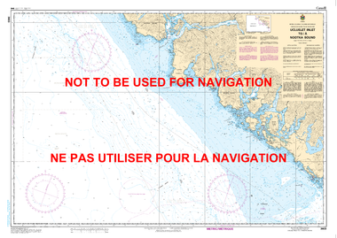 Ucluelet Inlet to/à Nootka Sound Canadian Hydrographic Nautical Charts Marine Charts (CHS) Maps 3603