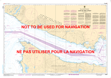 Juan de Fuca Strait Canadian Hydrographic Nautical Charts Marine Charts (CHS) Maps 3606