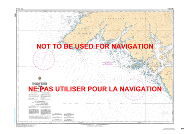 Kyuquot Sound to/à Cape Cook Canadian Hydrographic Nautical Charts Marine Charts (CHS) Maps 3623
