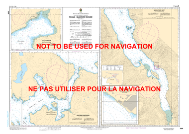 Plans - Quatsino Sound Canadian Hydrographic Nautical Charts Marine Charts (CHS) Maps 3681