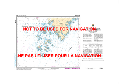Catala Passage Canadian Hydrographic Nautical Charts Marine Charts (CHS) Maps 3733